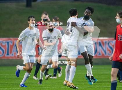Thumbnail 1 in Pine Lake Preparatory vs. Franklin Academy (2 of 3 - NCHSAA 1A Final - Overtime, Rain, and Fog) photogallery.