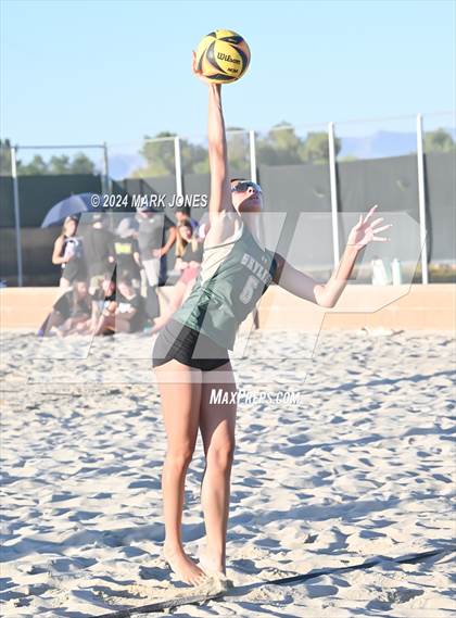 Thumbnail 3 in Notre Dame Prep vs. Skyline (AIA DI Pairs Round 1 Playoff) photogallery.