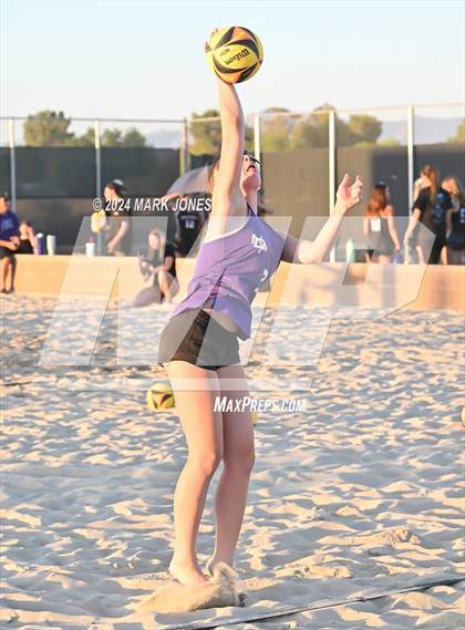 Thumbnail 1 in Notre Dame Prep vs. Skyline (AIA DI Pairs Round 1 Playoff) photogallery.