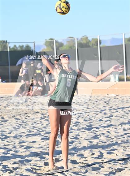 Thumbnail 2 in Notre Dame Prep vs. Skyline (AIA DI Pairs Round 1 Playoff) photogallery.