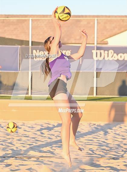 Thumbnail 1 in Notre Dame Prep vs. Skyline (AIA DI Pairs Round 1 Playoff) photogallery.