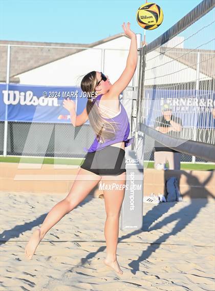 Thumbnail 2 in Notre Dame Prep vs. Skyline (AIA DI Pairs Round 1 Playoff) photogallery.