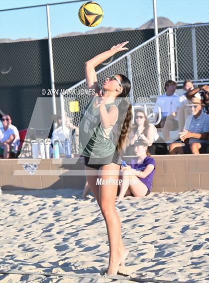 Thumbnail 2 in Notre Dame Prep vs. Skyline (AIA DI Pairs Round 1 Playoff) photogallery.