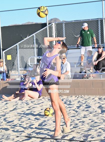 Thumbnail 1 in Notre Dame Prep vs. Skyline (AIA DI Pairs Round 1 Playoff) photogallery.