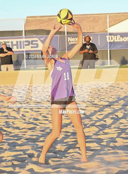 Thumbnail 1 in Notre Dame Prep vs. Skyline (AIA DI Pairs Round 1 Playoff) photogallery.