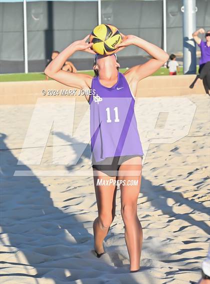 Thumbnail 3 in Notre Dame Prep vs. Skyline (AIA DI Pairs Round 1 Playoff) photogallery.