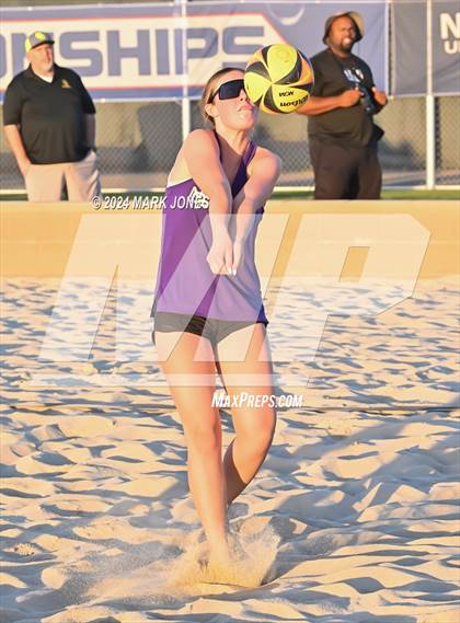Thumbnail 3 in Notre Dame Prep vs. Skyline (AIA DI Pairs Round 1 Playoff) photogallery.