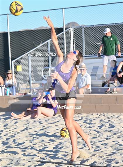 Thumbnail 2 in Notre Dame Prep vs. Skyline (AIA DI Pairs Round 1 Playoff) photogallery.