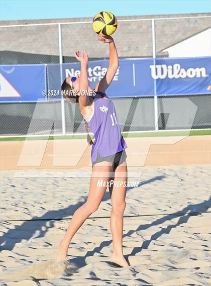 Thumbnail 3 in Notre Dame Prep vs. Skyline (AIA DI Pairs Round 1 Playoff) photogallery.