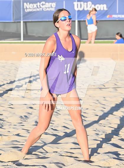 Thumbnail 2 in Notre Dame Prep vs. Skyline (AIA DI Pairs Round 1 Playoff) photogallery.
