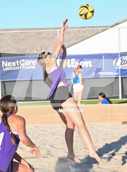 Thumbnail 1 in Notre Dame Prep vs. Skyline (AIA DI Pairs Round 1 Playoff) photogallery.