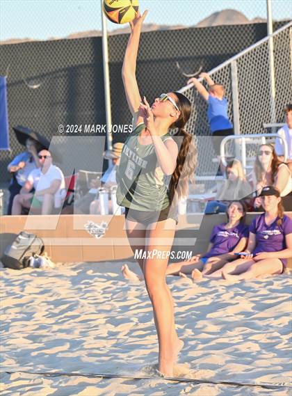 Thumbnail 2 in Notre Dame Prep vs. Skyline (AIA DI Pairs Round 1 Playoff) photogallery.