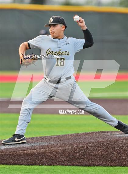 Thumbnail 3 in Santa Fe vs. Galena Park (UIL Baseball 5A Region 3 Area) photogallery.