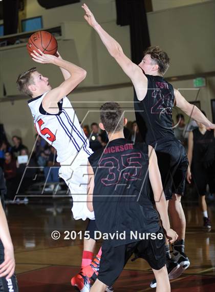 Thumbnail 1 in Santa Clarita Christian vs. Albert Einstein Academy (Santa Clarita Christian Tournament) photogallery.