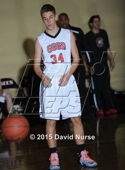 Thumbnail 3 in Santa Clarita Christian vs. Albert Einstein Academy (Santa Clarita Christian Tournament) photogallery.