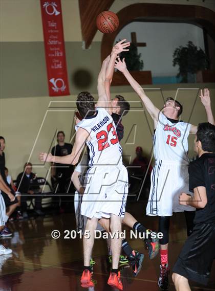 Thumbnail 1 in Santa Clarita Christian vs. Albert Einstein Academy (Santa Clarita Christian Tournament) photogallery.