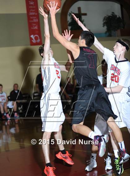 Thumbnail 2 in Santa Clarita Christian vs. Albert Einstein Academy (Santa Clarita Christian Tournament) photogallery.