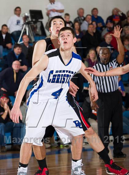Thumbnail 3 in Denver Christian vs. Haxtun (CHSAA 2A Region 4 Final) photogallery.