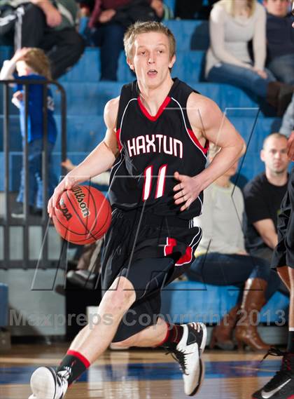 Thumbnail 1 in Denver Christian vs. Haxtun (CHSAA 2A Region 4 Final) photogallery.