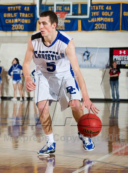 Thumbnail 1 in Denver Christian vs. Haxtun (CHSAA 2A Region 4 Final) photogallery.