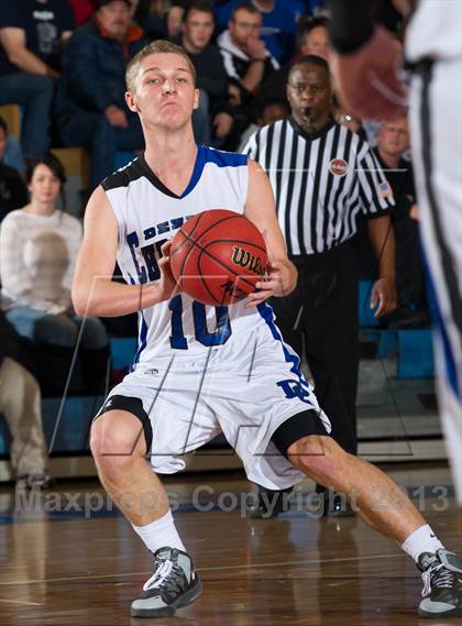 Thumbnail 2 in Denver Christian vs. Haxtun (CHSAA 2A Region 4 Final) photogallery.