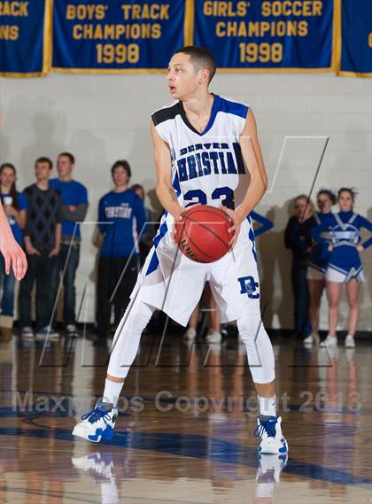 Thumbnail 1 in Denver Christian vs. Haxtun (CHSAA 2A Region 4 Final) photogallery.