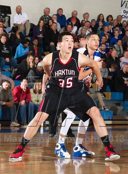 Thumbnail 1 in Denver Christian vs. Haxtun (CHSAA 2A Region 4 Final) photogallery.