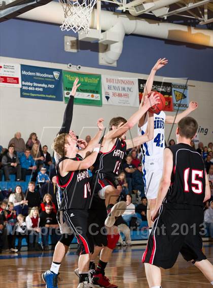 Thumbnail 3 in Denver Christian vs. Haxtun (CHSAA 2A Region 4 Final) photogallery.