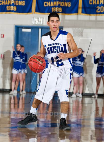 Thumbnail 2 in Denver Christian vs. Haxtun (CHSAA 2A Region 4 Final) photogallery.