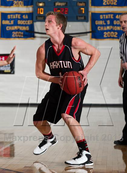 Thumbnail 1 in Denver Christian vs. Haxtun (CHSAA 2A Region 4 Final) photogallery.