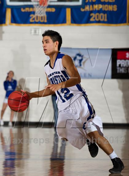 Thumbnail 3 in Denver Christian vs. Haxtun (CHSAA 2A Region 4 Final) photogallery.