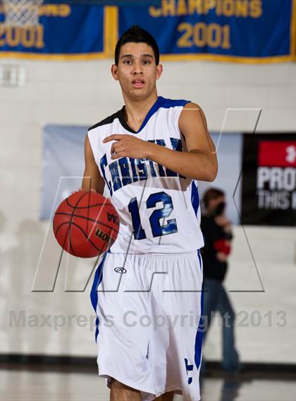 Thumbnail 3 in Denver Christian vs. Haxtun (CHSAA 2A Region 4 Final) photogallery.