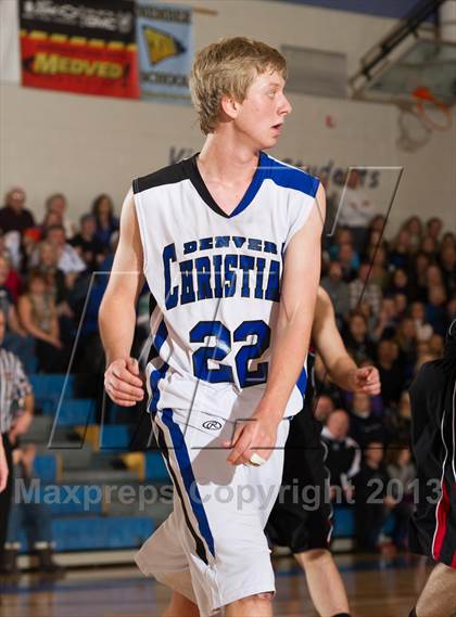 Thumbnail 2 in Denver Christian vs. Haxtun (CHSAA 2A Region 4 Final) photogallery.