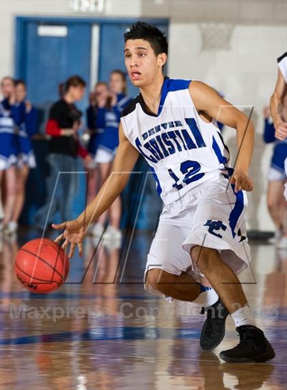 Thumbnail 1 in Denver Christian vs. Haxtun (CHSAA 2A Region 4 Final) photogallery.
