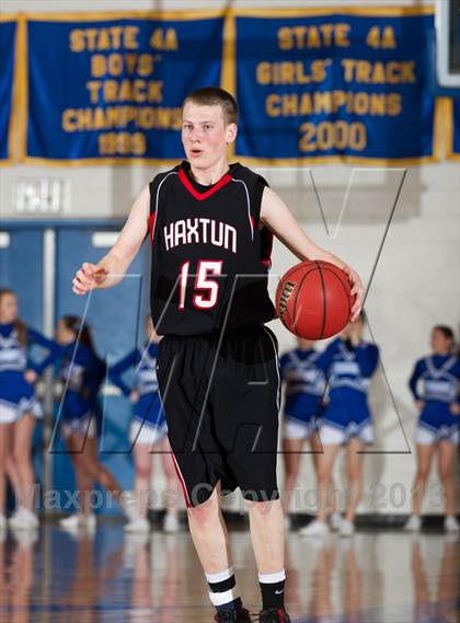 Thumbnail 2 in Denver Christian vs. Haxtun (CHSAA 2A Region 4 Final) photogallery.