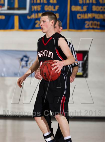Thumbnail 3 in Denver Christian vs. Haxtun (CHSAA 2A Region 4 Final) photogallery.