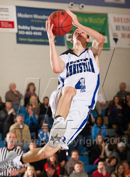 Thumbnail 2 in Denver Christian vs. Haxtun (CHSAA 2A Region 4 Final) photogallery.