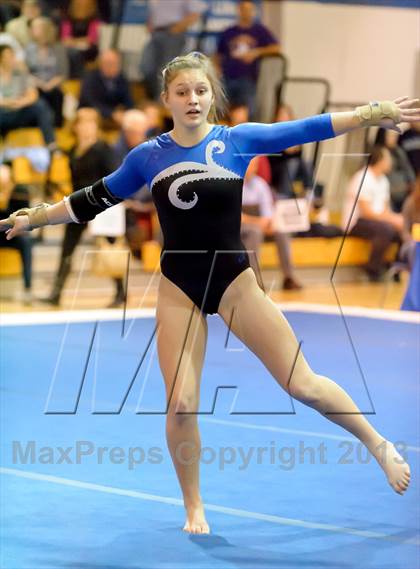 Thumbnail 3 in CHSAA 5A State Gymnastics Championships photogallery.