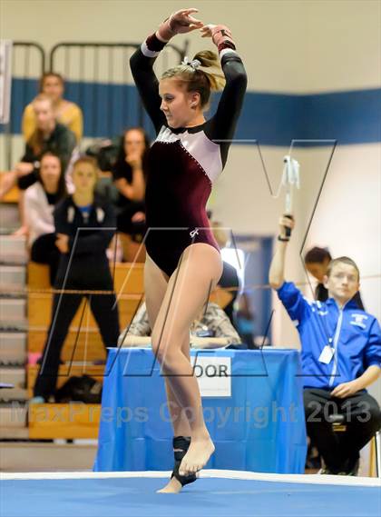 Thumbnail 3 in CHSAA 5A State Gymnastics Championships photogallery.