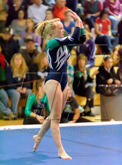 Thumbnail 1 in CHSAA 5A State Gymnastics Championships photogallery.