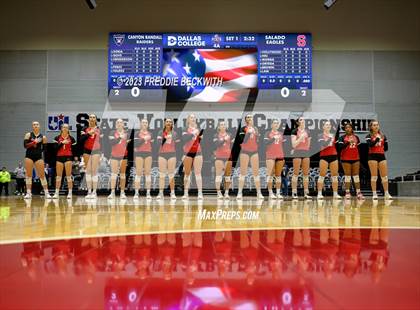 Thumbnail 2 in Randall vs. Salado (UIL 4A Volleyball Semi-Final) photogallery.