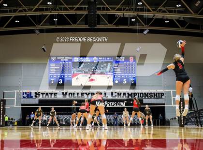 Thumbnail 1 in Randall vs. Salado (UIL 4A Volleyball Semi-Final) photogallery.