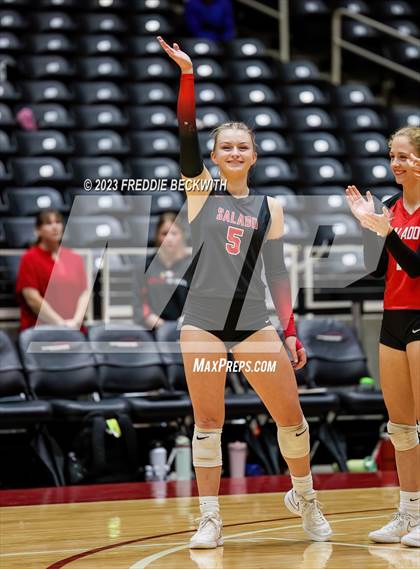 Thumbnail 3 in Randall vs. Salado (UIL 4A Volleyball Semi-Final) photogallery.