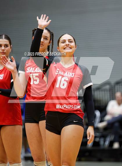 Thumbnail 3 in Randall vs. Salado (UIL 4A Volleyball Semi-Final) photogallery.