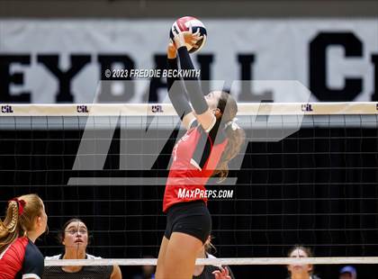 Thumbnail 1 in Randall vs. Salado (UIL 4A Volleyball Semi-Final) photogallery.