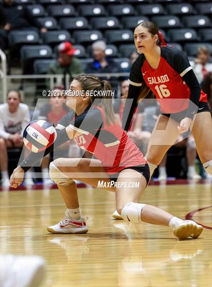 Thumbnail 1 in Randall vs. Salado (UIL 4A Volleyball Semi-Final) photogallery.
