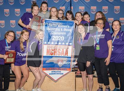 Thumbnail 1 in NCHSAA 1A/2A Swimming Finals photogallery.