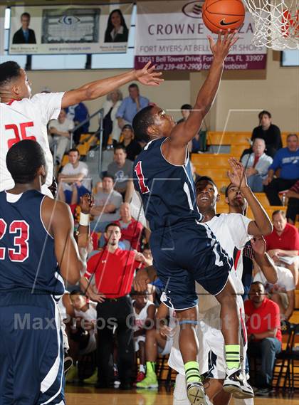 Thumbnail 1 in Oldsmar Christian vs. Brewster Academy (City of Palms Classic) photogallery.