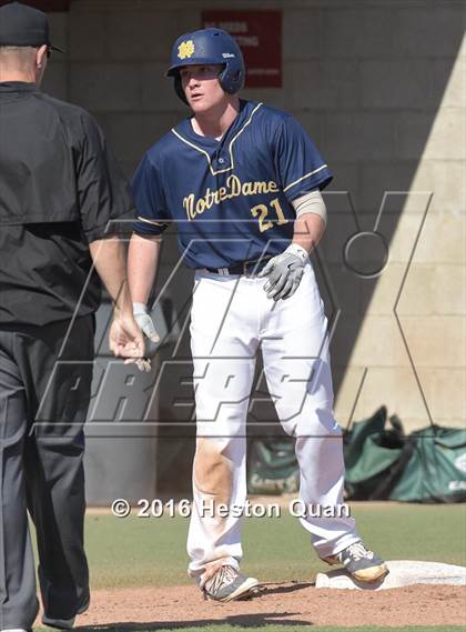 Thumbnail 2 in Notre Dame (SO) vs. Damien (Boras Classic - South) photogallery.