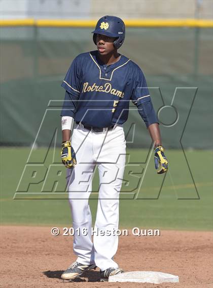 Thumbnail 1 in Notre Dame (SO) vs. Damien (Boras Classic - South) photogallery.